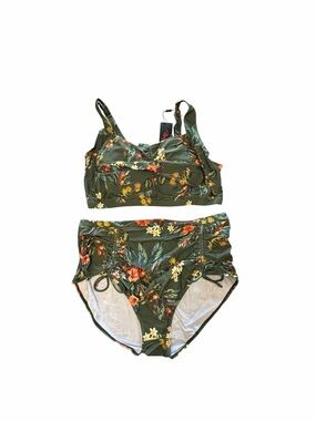 Hanna Nikole NEW Women's Plus Size Two Piece Swim Suit Size 22W #260301